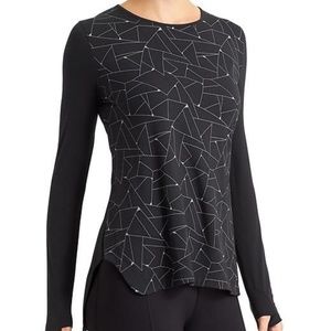 Athleta Black Corner Road Toblk Top